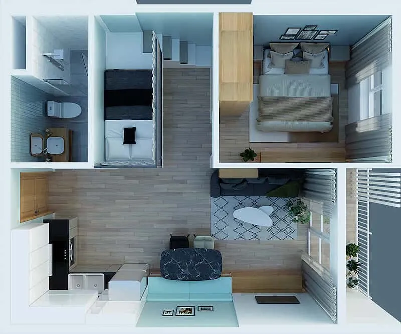 Căn hộ 1 phòng ngủ Vinhomes Saigon Park Hóc Môn (1PN và 1PN+1) | Bảng giá cập nhật sớm nhất