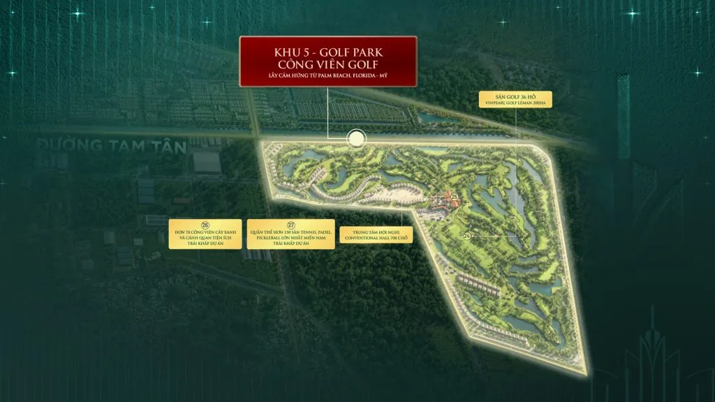 phân khu golf park vinhomes saigon park hóc môn